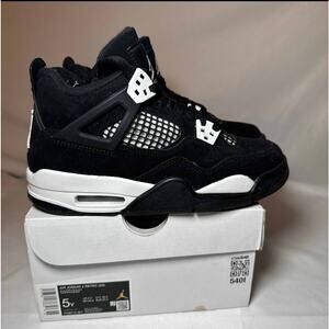 Size 5 - Nike Air Jordan 4 Retro GS White Thunder Men's Shoes